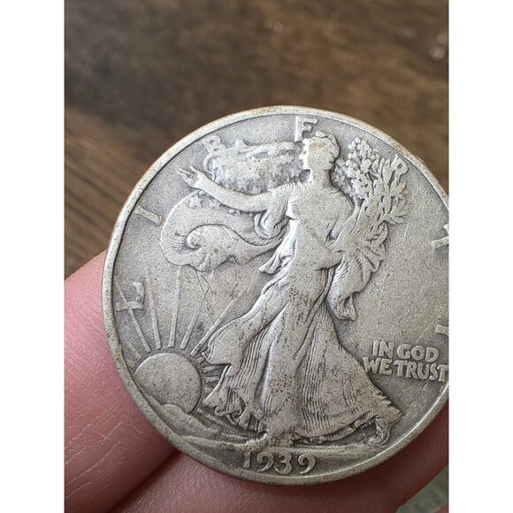 1939-D Walking Liberty Half Dollar, Extra Fine+ Circulated Coin, Store 5 - Picture 16 of 16